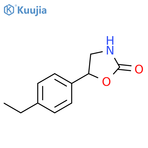 5-(4-ethylphenyl)-1,3-oxazolidin-2-one structure