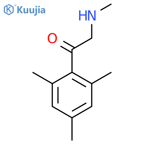 2-(methylamino)-1-(2,4,6-trimethylphenyl)ethan-1-one structure