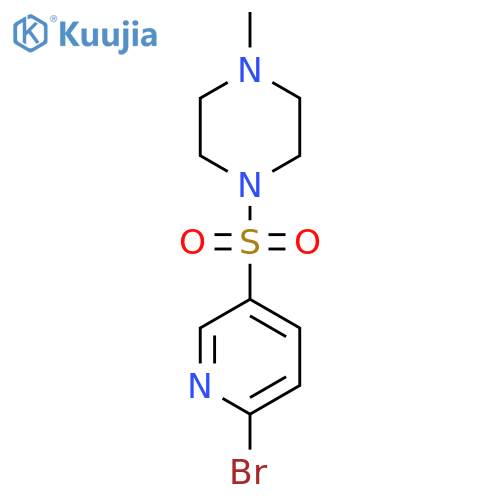 1-[(6-Bromopyridin-3-yl)sulfonyl]-4-methylpiperazine structure