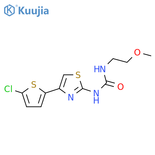 1-4-(5-chlorothiophen-2-yl)-1,3-thiazol-2-yl-3-(2-methoxyethyl)urea structure