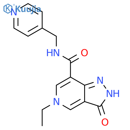 5-ethyl-3-oxo-N-(pyridin-4-yl)methyl-2H,3H,5H-pyrazolo4,3-cpyridine-7-carboxamide structure