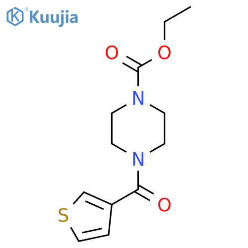 ethyl 4-(thiophene-3-carbonyl)piperazine-1-carboxylate structure