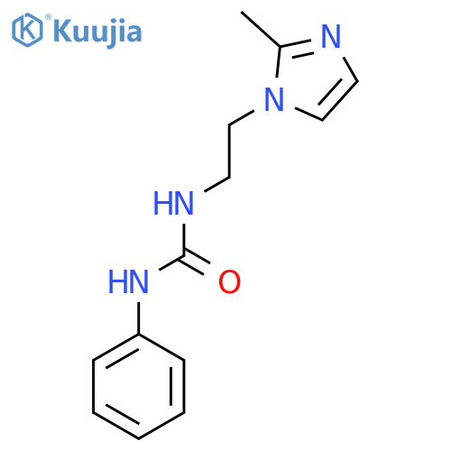 3-[2-(2-methyl-1H-imidazol-1-yl)ethyl]-1-phenylurea structure