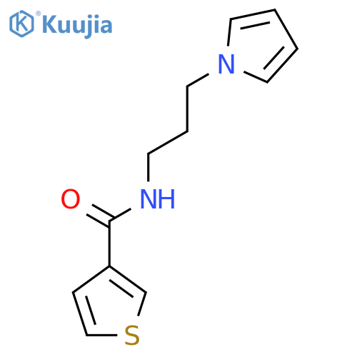 N-3-(1H-pyrrol-1-yl)propylthiophene-3-carboxamide structure