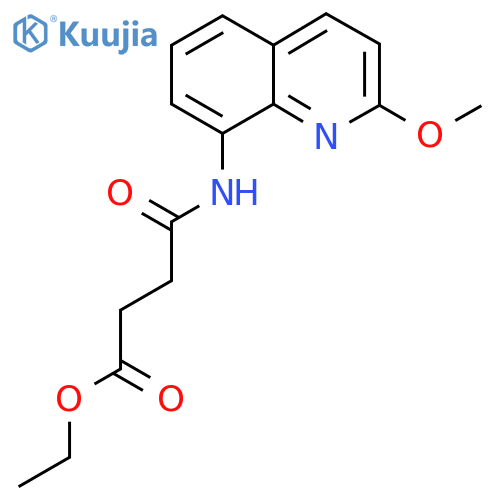 ethyl 3-(2-methoxyquinolin-8-yl)carbamoylpropanoate structure