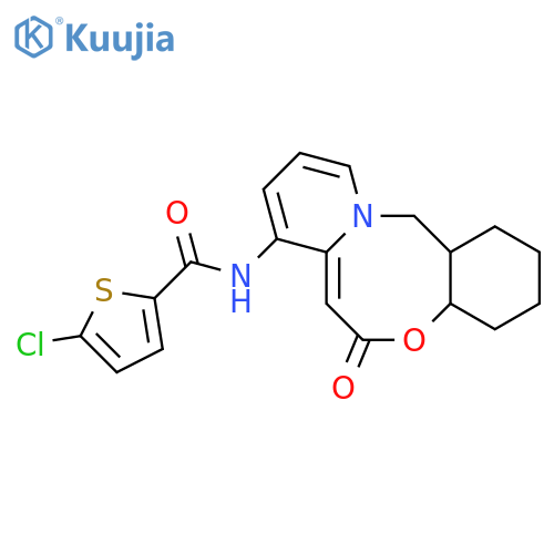 5-chloro-N-{2-oxo-9-oxa-1-azatricyclo[10.4.0.0^{3,8}]hexadeca-3,5,7-trien-5-yl}thiophene-2-carboxamide structure