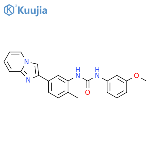 3-(5-{imidazo[1,2-a]pyridin-2-yl}-2-methylphenyl)-1-(3-methoxyphenyl)urea structure