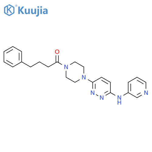 4-phenyl-1-(4-{6-(pyridin-3-yl)aminopyridazin-3-yl}piperazin-1-yl)butan-1-one structure