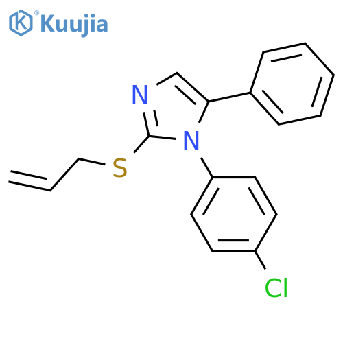 1-(4-chlorophenyl)-5-phenyl-2-(prop-2-en-1-ylsulfanyl)-1H-imidazole structure