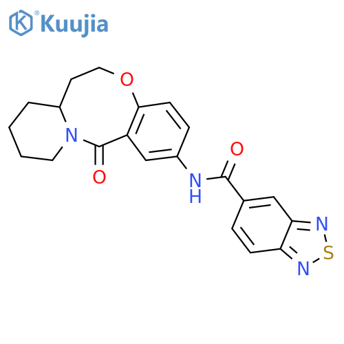 N-{2-oxo-9-oxa-1-azatricyclo10.4.0.0^{3,8}hexadeca-3,5,7-trien-5-yl}-2,1,3-benzothiadiazole-5-carboxamide structure