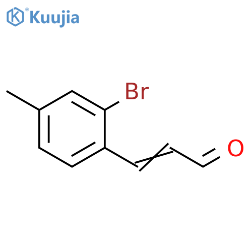3-(2-bromo-4-methylphenyl)prop-2-enal structure