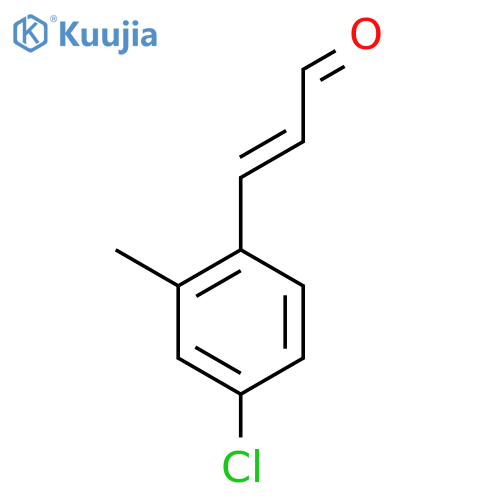 3-(4-chloro-2-methylphenyl)prop-2-enal structure