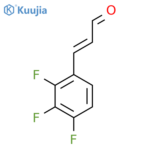 3-(2,3,4-trifluorophenyl)prop-2-enal structure