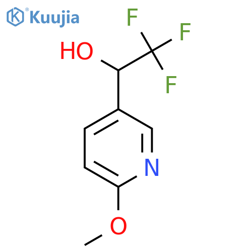 2,2,2-Trifluoro-1-(6-methoxypyridin-3-yl)ethan-1-ol structure