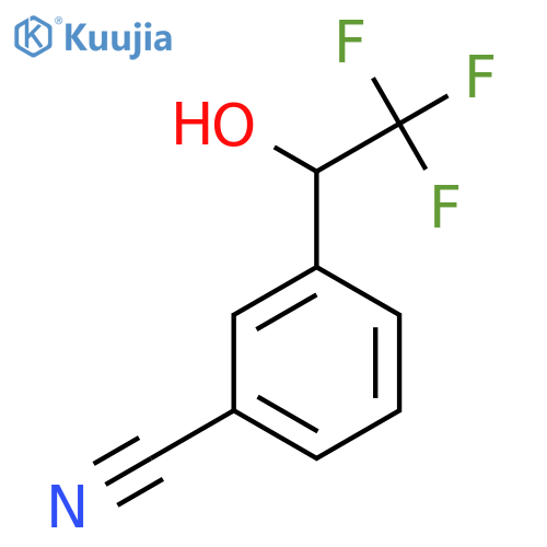 3-(2,2,2-Trifluoro-1-hydroxyethyl)benzonitrile structure