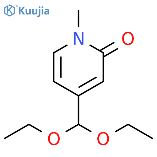 4-(Diethoxymethyl)-1-methyl-2(1H)-pyridinone structure