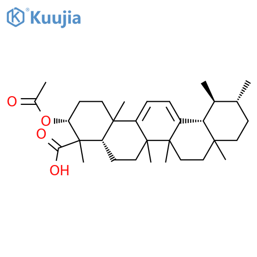 (3R,4As,11R,12S,12aR)-3-acetyloxy-4,6a,6b,8a,11,12,14b-heptamethyl-2,3,4a,5,6,7,8,9,10,11,12,12a-dodecahydro-1H-picene-4-carboxylic acid structure