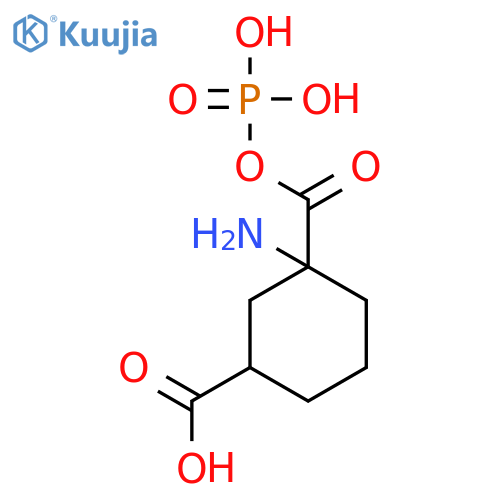 1,3-Cyclohexanedicarboxylicacid, 1-amino-, 3-phosphono ester, (1R,3R)-rel- structure