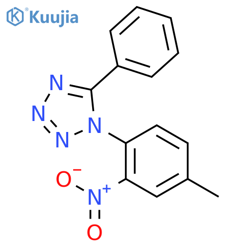 1H-Tetrazole, 1-(4-methyl-2-nitrophenyl)-5-phenyl- structure