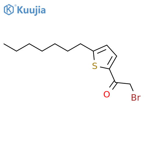 Ethanone, 2-bromo-1-(5-heptyl-2-thienyl)- structure