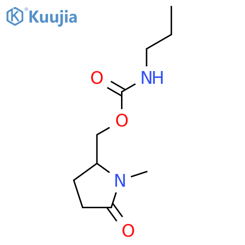 Carbamic acid, propyl-, (1-methyl-5-oxo-2-pyrrolidinyl)methyl ester structure