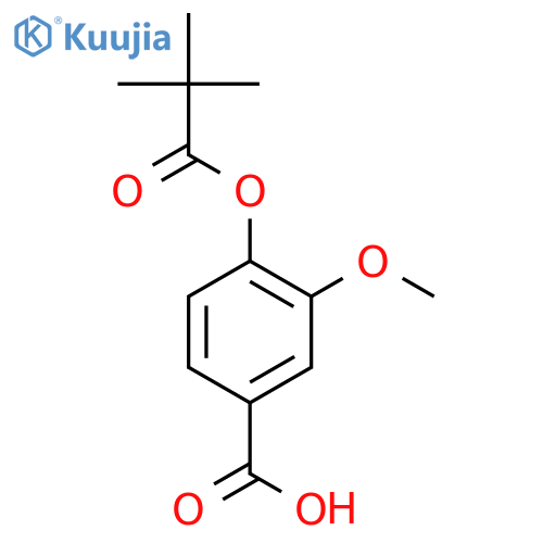 3-Methoxy-4-(pivaloyloxy)benzoic Acid structure