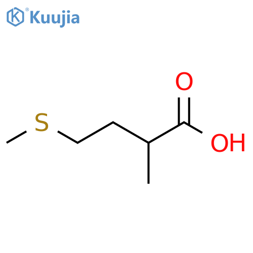2-methyl-4-(methylsulfanyl)butanoic acid structure