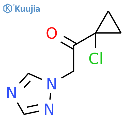 1-(1-chlorocyclopropyl)-2-(1H-1,2,4-triazol-1-yl)ethan-1-one structure