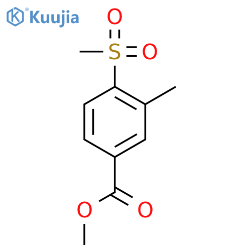 Methyl 3-methyl-4-(methylsulfonyl)benzoate structure