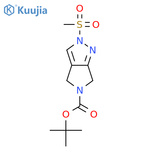 tert-Butyl 2-(Methylsulfonyl)-4,6-dihydropyrrolo3,4-cpyrazole-5(2H)-carboxylate structure