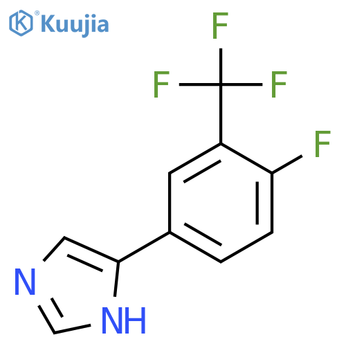 4-4-fluoro-3-(trifluoromethyl)phenyl-1H-imidazole structure