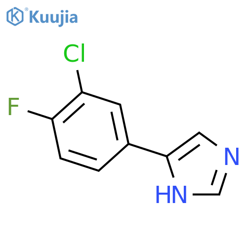 4-(3-chloro-4-fluorophenyl)-1H-imidazole structure
