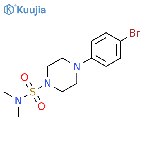 4-(4-Bromophenyl)-N,N-dimethylpiperazine-1-sulfonamide structure
