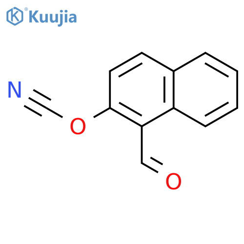 Cyanic acid, 1-formyl-2-naphthalenyl ester structure