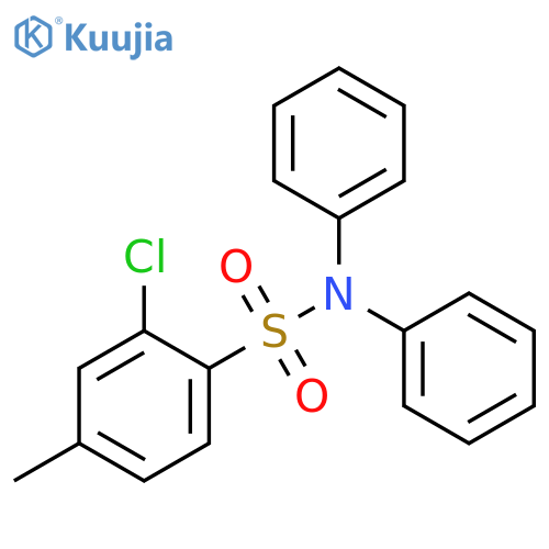 Benzenesulfonamide, 2-chloro-4-methyl-N,N-diphenyl- structure