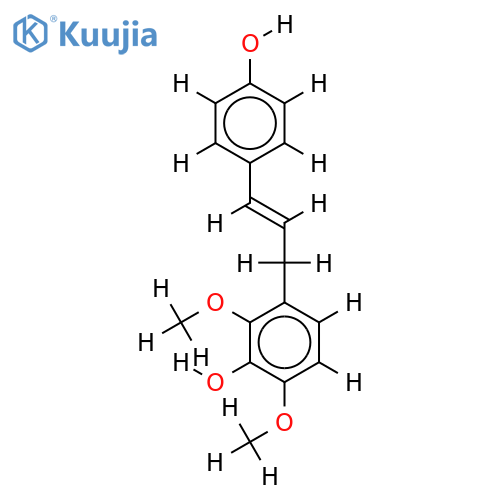 1-(4''-hydroxyphenyl)-3-(3'-hydroxy-2',4'-dimethoxyphenyl)propene structure