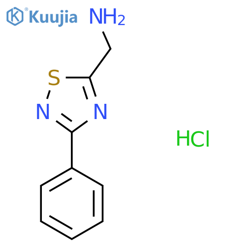 1-(3-Phenyl-1,2,4-thiadiazol-5-yl)methanamine hydrochloride structure