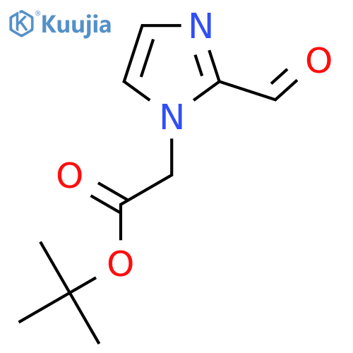 tert-butyl 2-(2-formyl-1H-imidazol-1-yl)acetate structure