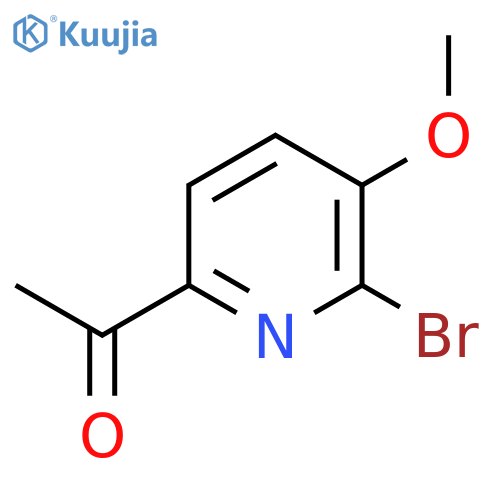 1-(6-Bromo-5-methoxypyridin-2-yl)ethanone structure