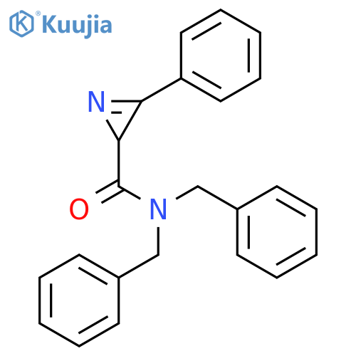 2H-Azirine-2-carboxamide, 3-phenyl-N,N-bis(phenylmethyl)- structure