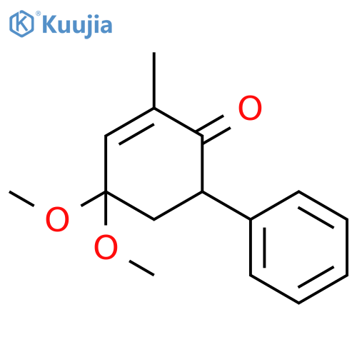 2-Cyclohexen-1-one, 4,4-dimethoxy-2-methyl-6-phenyl- structure