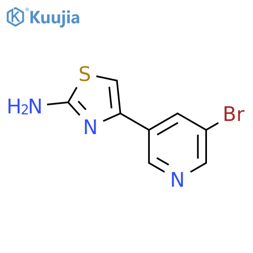 4-(5-bromopyridin-3-yl)-1,3-thiazol-2-amine structure