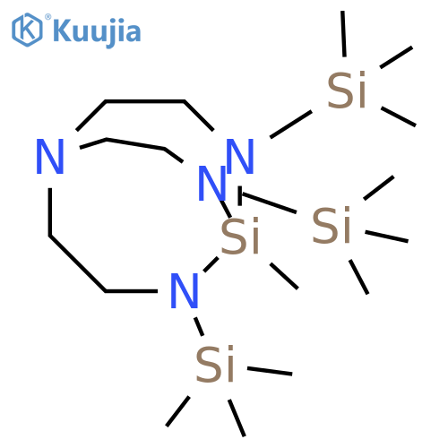 2,5,8,9-Tetraaza-1-silabicyclo[3.3.3]undecane, 1-methyl-2,8,9-tris(trimethylsilyl)- (9CI) structure
