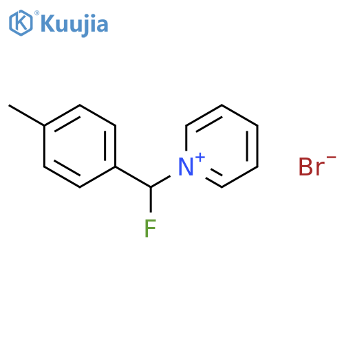 Pyridinium, 1-[fluoro(4-methylphenyl)methyl]-, bromide structure