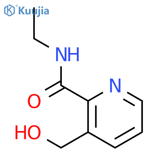 2-Pyridinecarboxamide, N-ethyl-3-(hydroxymethyl)- structure