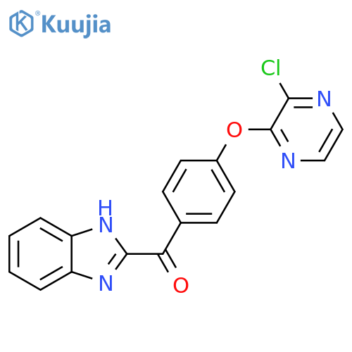 (4-(3-Chloropyrazin-2-yloxy)phenyl)(1h-benzo[d]imidazol-2-yl)methanone structure