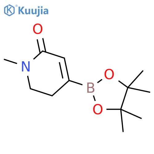 1-methyl-4-(4,4,5,5-tetramethyl-1,3,2-dioxaborolan-2-yl)-1,2,5,6-tetrahydropyridin-2-one structure