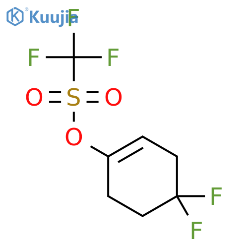 (4,4-difluorocyclohexen-1-yl) trifluoromethanesulfonate structure