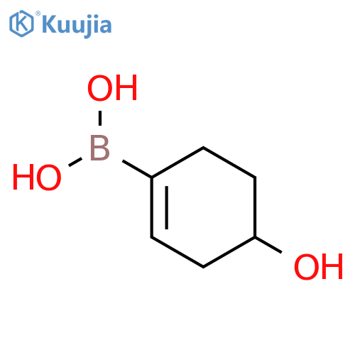 (4-hydroxycyclohexen-1-yl)boronic acid structure