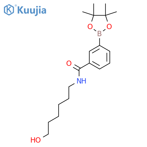 N-(6-hydroxyhexyl)-3-(4,4,5,5-tetramethyl-1,3,2-dioxaborolan-2-yl)benzamide structure